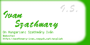 ivan szathmary business card