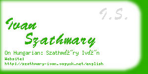 ivan szathmary business card